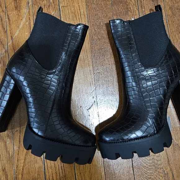 London Rag Beatriz/women's/ ankle boots/Block heel/Chunky platform/zipper/size 7 - Picture 9 of 14